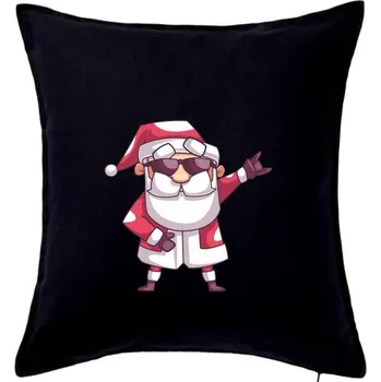 Polštář Santa rocker - Polštář 50x50 - 50x50 - Pouze potah ( Černá )