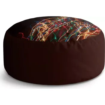 Sedací pytel Kulatý taburet Circle Světelný efekt: 38x48 cm - Sablio