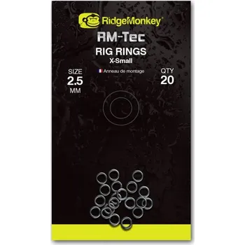 RidgeMonkey: Kroužek RM-Tec Rig Rings X-Small 2,5mm 20ks