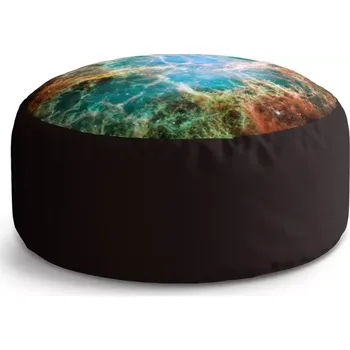 Sedací pytel Kulatý taburet Circle Vesmírná abstrakce: 38x48 cm - Sablio