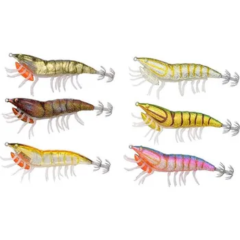 Umělá nástraha Savage Gear imitace hmyzu 3DHybrid Shrimp 9,2cm 21g EGI Jig Mirror 03-gold Glow