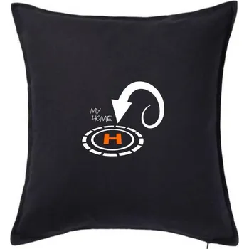 Polštář Dron my home - Polštář 50x50 - 50x50 - Pouze potah ( Černá )