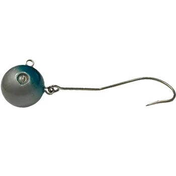 Rybářský háček LK Baits jigová hlavička (magická koule) modrostříbrná s háčkem 200g