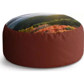 Sedací pytel Kulatý taburet Circle Příroda: 38x48 cm - Sablio