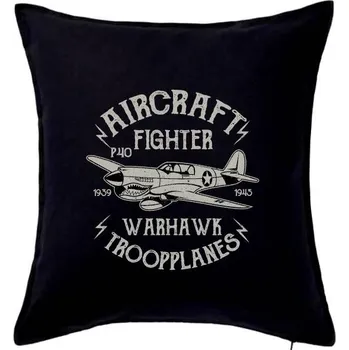 Polštář Warhawk - Polštář 50x50 - 50x50 - Pouze potah ( Černá )