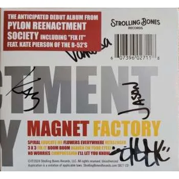 Zahraniční hudba CD Pylon Reenactment Society: Magnet Factory 2024 Insert