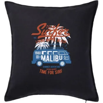 Polštář Team Surfer 1980 - Polštář 50x50 - 50x50 - Pouze potah ( Černá )