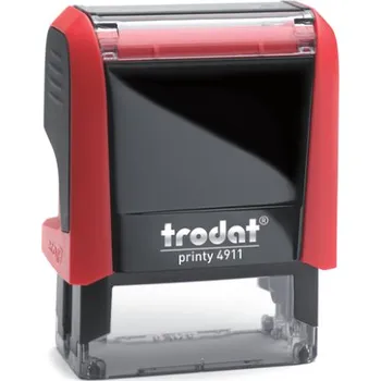 Razítko Razítko Trodat Printy 4911, vlastní text 38 x 14 mm kompletní *Barva strojku: Červená