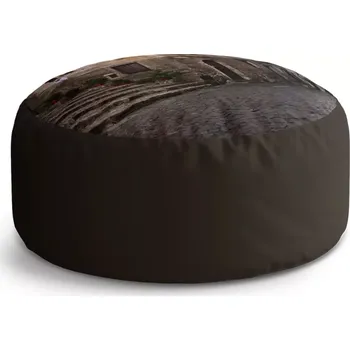 Sedací pytel Kulatý taburet Circle Starý dům 2: 38x48 cm - Sablio