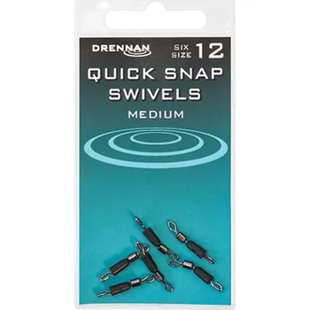 Drennan rychlovýměnný obratlík Quick Snap Swivels vel. 12