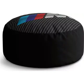 Sedací pytel Kulatý taburet Circle MPERFORMANCE Karbon: 38x48 cm - Sablio