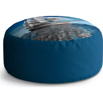 Sedací pytel Kulatý taburet Circle Loď: 38x48 cm - Sablio