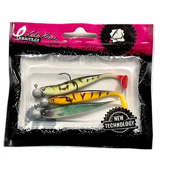 Umělá nástraha LK Baits Predátor Kompletní Set Basara v dipu 8 cm, 3ks