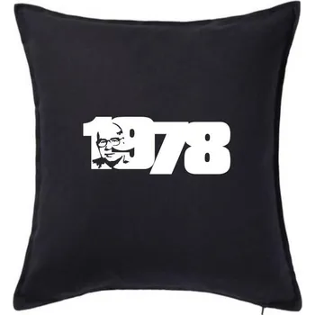 Polštář Husákovo dítě - 1978 - Polštář 50x50 - 50x50 - Pouze potah ( Černá )