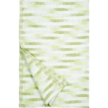 Ručník Lapuan Kankurit Lněný ručník Hohto, bílo-zelený, Rozměry 95x150 cm