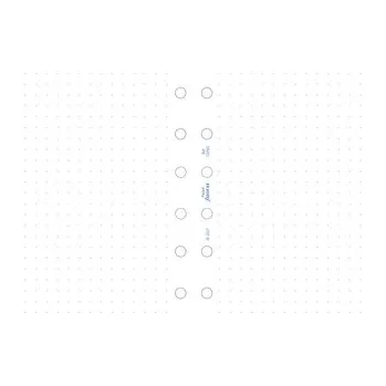 Diář Filofax, Papíry pro diáře, tečkované, kapesní, bílá