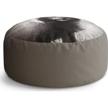 Sedací pytel Kulatý taburet Circle Mokrý lev: 38x48 cm - Sablio