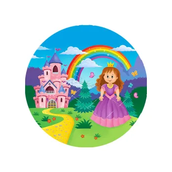 Jedlá dekorace na dort PRINCEZNA s duhou, VARIANTA Jedlý papír 941