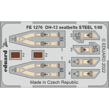 1/48 OH-13 seatbelts STEEL (ITAL)