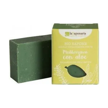 Mýdlo Tuhé olivové mýdlo Bio - Středomořské bylinky s aloe 100g