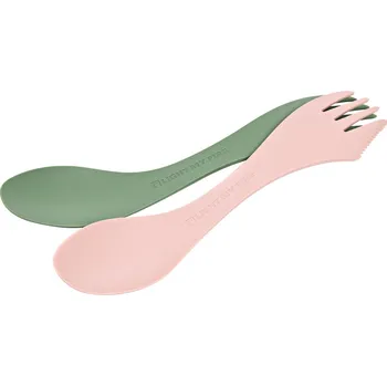 Outdoor vaření Light My Fire Spork Medium 2 pack Sandy Green / Dusty Pink