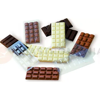 Čokoládová tyčinka Forma k vytvoření čokoládové tabulky - 5 ks, 150x70x10 mm - TC001/5 | MARTELLATO, Tavolette
