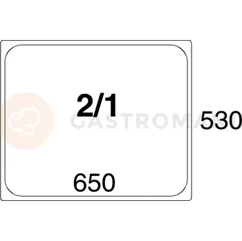 Gastro oděv Polykarbonátová gastronádoba GN2/1 200 mm | CONTACTO, 8221/200