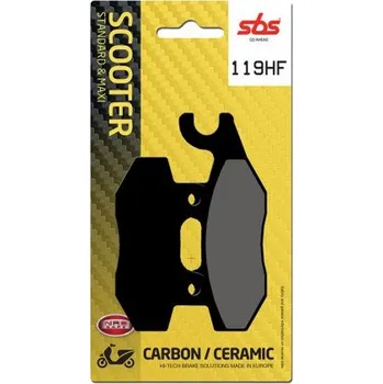 Brzda pro motocykl Přední brzdové destičky SBS Kymco 50 Yager 2001 - 2007 směs HF