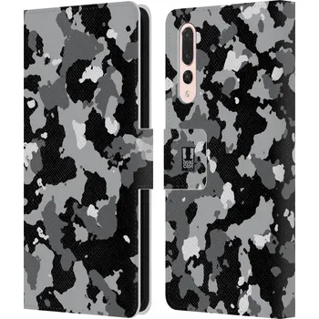 Pouzdro na mobilní telefon Pouzdro na mobil Huawei P20 Pro - Head Case - kamuflaž černá a šedá (Flipové pouzdro, obal pro mobil Huawei P20 Pro kamo styl černošedý)