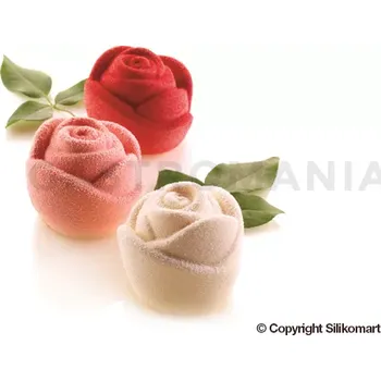 Kuchyňská sůl Silikonová forma na zákusky a monoporce - růže, 70 mmx55 mm, 145 ml Rosa145 | SILIKOMART, Love