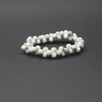 Náramek Milujeme Kameny Magnezit - náramek DNA7 8685