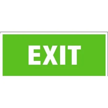 MXM Exit | plastová cedule, 200x87mm Fotoluminiscenční plastová tabulka