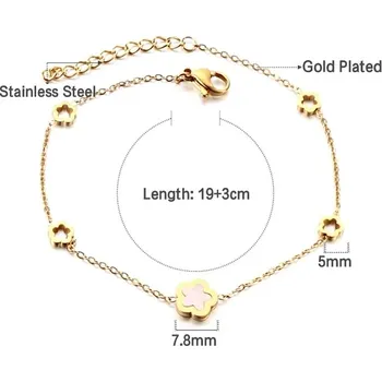 Náramek Elegantní dámský náramek z chirurgické oceli - 528G