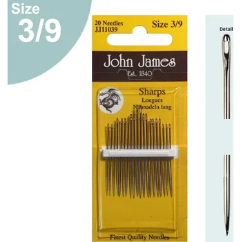 John James Jehly ruční ostré mix velikostí, 12 ks