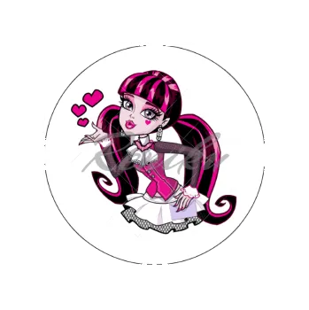 Jedlá dekorace na dort MONSTER HIGH polibek, VARIANTA Jedlý papír 132