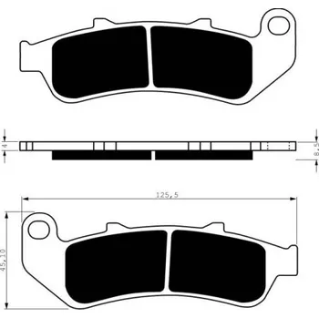 Auto-moto Přední brzdové destičky Goldfren Honda CBR 1000 F 1993-2000 směs S3