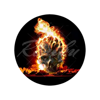 Jedlá dekorace na dort LEBKA hořící, VARIANTA Jedlý papír 487