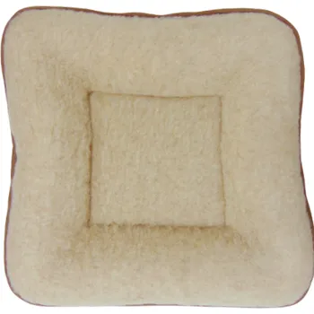 Pelíšek pro psa Pelíšek pro psy a kočky z ovčí vlny 45x45cm, Barevné varianty Béžová, Velikosti 45x45 cm 200-100-00148