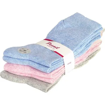 Dámské ponožky Dámské bavlněné ponožky 5párů Jemné pastelové barvy (Ponožky pro ženy balení = 5 párů)