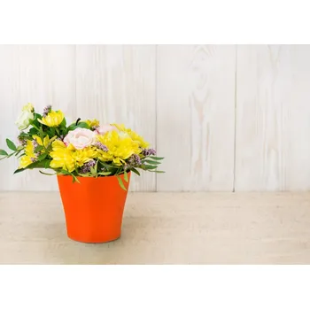 Květináč Gardino Gardino, Květináč LIEGI, průměr 14 cm, oranžová
