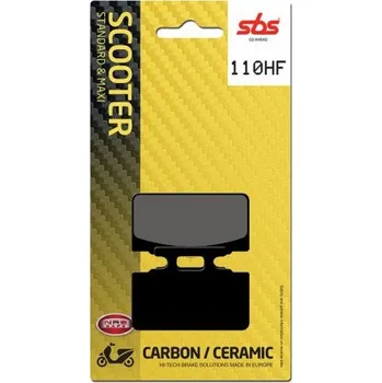 Brzda pro motocykl Přední brzdové destičky SBS SYM DD 50 2002 - 2012 směs HF