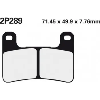 Brzda pro motocykl Přední brzdové destičky Nissin Suzuki GSX-R 750 (Rad.cal) 2006 - 2010 směs ST