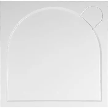 Sprchová vanička Gelco Vaničky - Sprchová vanička Larca, 80x80 cm, litý mramor, bílá PL008