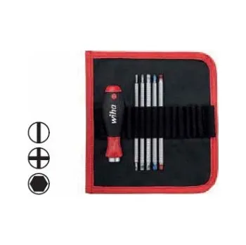 Ruční nářadí WIHA Sada kombinovaných čepelí 281T6 SYSTEM 6 Drážkový/ Phillips/ šestihran/ šestihran s kulovou hlavou, 6dílná 27715