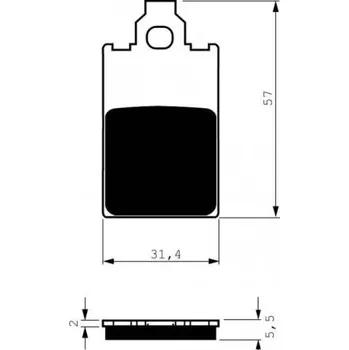 Brzda pro motocykl Přední brzdové destičky Goldfren Aprilia Red Rose 50 1990-1997 směs S3