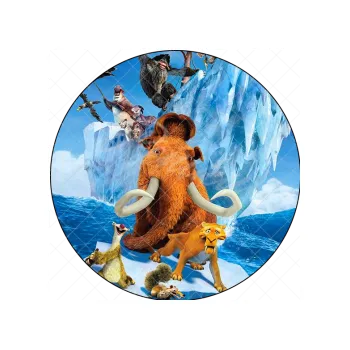 Jedlá dekorace na dort DOBA LEDOVÁ piráti, VARIANTA Jedlý papír 828