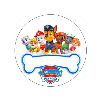 Jedlá dekorace na dort PAW kost, VARIANTA Jedlý papír 84