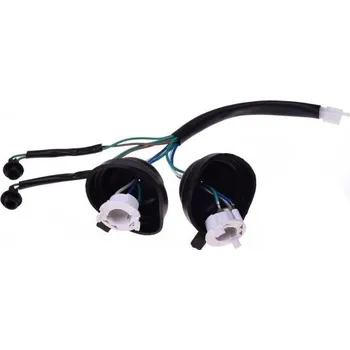 Autopojistky opravná sada světla - objímky , patice žárovky s kabelem - plast - 2 světlo