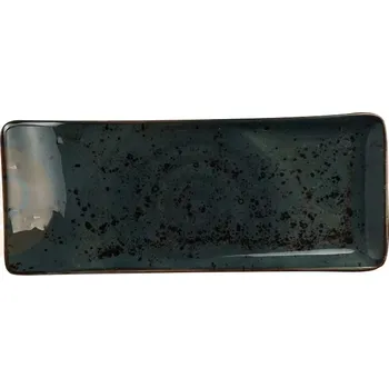 Talíř Servírovací talíř z porcelánu, 21,5x9 cm, šedý | FINE DINE, Kolory Ziemi Arando