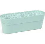 Lamela Lamela,oválný květináč BELLA 38 cm, mátový